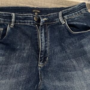 Coco + Carmen Dark Wash Straight Jeans